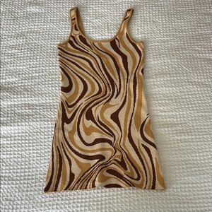 Swirl Pattern Knit Dress